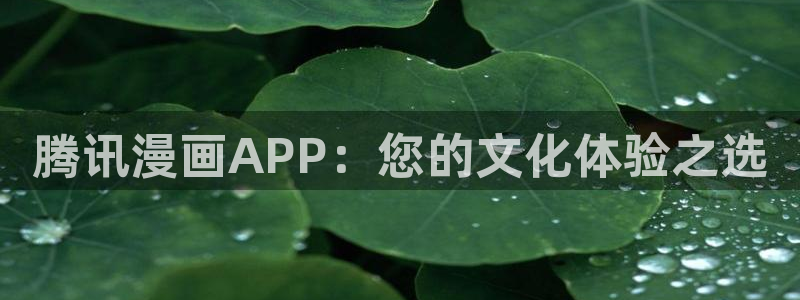 漫画岛下载免费下载：腾讯漫画APP：您的文化体验之选
